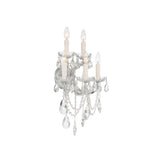 Maria Theresa Sconce 13.5" Polished Chrome