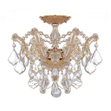 Maria Theresa Semi Flush Mount 13.5" Gold
