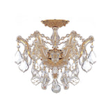 Maria Theresa Semi Flush Mount 13.5" Gold