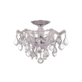Maria Theresa Semi Flush Mount 13.5" Polished Chrome