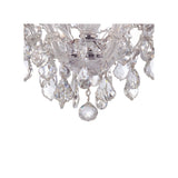 Maria Theresa Semi Flush Mount 13.5" Polished Chrome