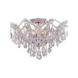 Maria Theresa Semi Flush Mount 19" Polished Chrome
