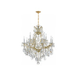 Maria Theresa Two-Tier Crystal Chandelier 28'' Gold