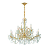 Maria Theresa Two-Tier Crystal Chandelier 29'' Gold