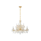 Maria Theresa Two-Tier Crystal Chandelier 29'' Gold