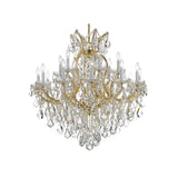 Maria Theresa Two-Tier Crystal Chandelier 38'' Gold