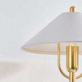 Mariel Wall Sconce Aged Brass Soft White By Mitzi Detailed View