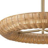 Maris Chandelier Brushed Gold By Alora - Detailed View1