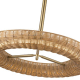 Maris Chandelier Brushed Gold By Alora - Detailed View