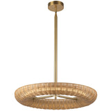 Maris Chandelier Brushed Gold By Alora - Down View