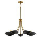 Maris Chandelier Black / Natural Aged Brass by Maxim Lighting