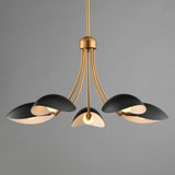 Maris Chandelier Black / Natural Aged Brass by Maxim Lighting