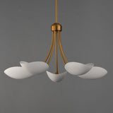 Maris Chandelier White/Natural Aged Brass by Maxim Lighting