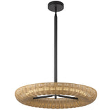 Maris Chandelier Matte Black By Alora - Down View