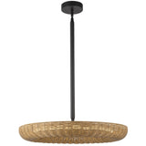 Maris Chandelier Matte Black By Alora - Front View