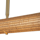 Maris Linear Pendant Light Brushed Gold By Alora - Detailed View