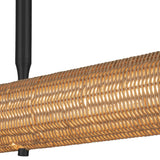 Maris Linear Pendant Light Matte Black By Alora - Detailed View