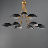 Maris Multi-Tier Chandelier Black / Natural Aged Brass by Maxim Lighting