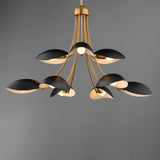 Maris Multi-Tier Chandelier Black / Natural Aged Brass by Maxim Lighting