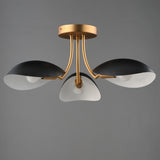 Maris Semi Flush Semi-Flush Mount Black / Natural Aged Brass by Maxim Lighting