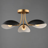 Maris Semi Flush Semi-Flush Mount Black / Natural Aged Brass by Maxim Lighting