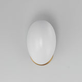 Maris Wall Sconce White/Natural Aged Brass by Maxim Lighting
