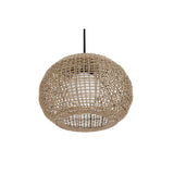 Markis Outdoor Pendant Light by Eurofase - Brown Rope Shade Close-up
