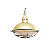 Marlow Cage Pendant - Polished Brass