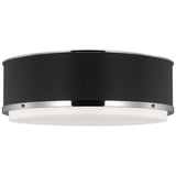 Marlowe Flush Mount Large Polished Nickel By Visual Comfort Studio - Side View