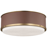 Marlowe Flush Mount Large Time Worn Brass By Visual Comfort Studio