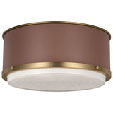 Marlowe Flush Mount Medium Time Worn Brass By Visual Comfort Studio
