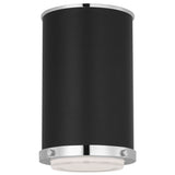 Marlowe Small Flush Mount Polished Nickel By Visual Comfort Studio - Side View
