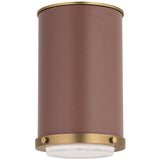 Marlowe Small Flush Mount Time Worn Brass By Visual Comfort Studio - Side View1