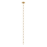 Marni Beaded Chandelier Natural Brass Large DC By Alora Marini Vertical View