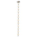 Marni Beaded Chandelier Polished Nickel Medium DC By Alora Marini Vertical View