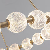 Marni Chandelier Natural Brass Medium By Alora Detailed View
