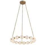 Marni Chandelier Natural Brass Small By Alora