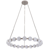 Marni Chandelier Polished Nickel Medium By Alora