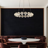 Marni Chandelier Polished Nickel Small By Alora Lifestyle View