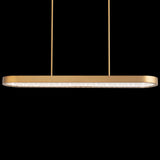 Marquis Linear Suspension Light Aged Brass By Schonbek Beyond - Front View