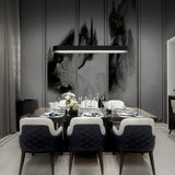 Marquis Linear Suspension Light Black By Schonbek Beyond - Lifestyle View