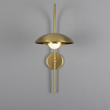 Marrakesh Arc Wall Light - Satin Brass & Racing Green