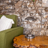 Marrakesh Table Lamp - Antique Silver & Matte Black