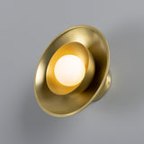 Marrakesh Wall Light - Satin Brass & Racing Green