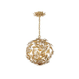 Marselle Orb Chandelier 16.5" Antique Gold