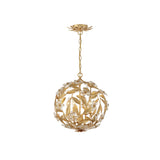Marselle Orb Chandelier 16.5" Antique Gold