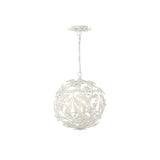 Marselle Orb Chandelier 16.5" Matte White