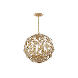 Marselle Orb Chandelier 22" Antique Gold