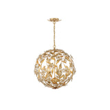 Marselle Orb Chandelier 22" Antique Gold