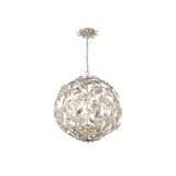 Marselle Orb Chandelier 22" Antique Silver
